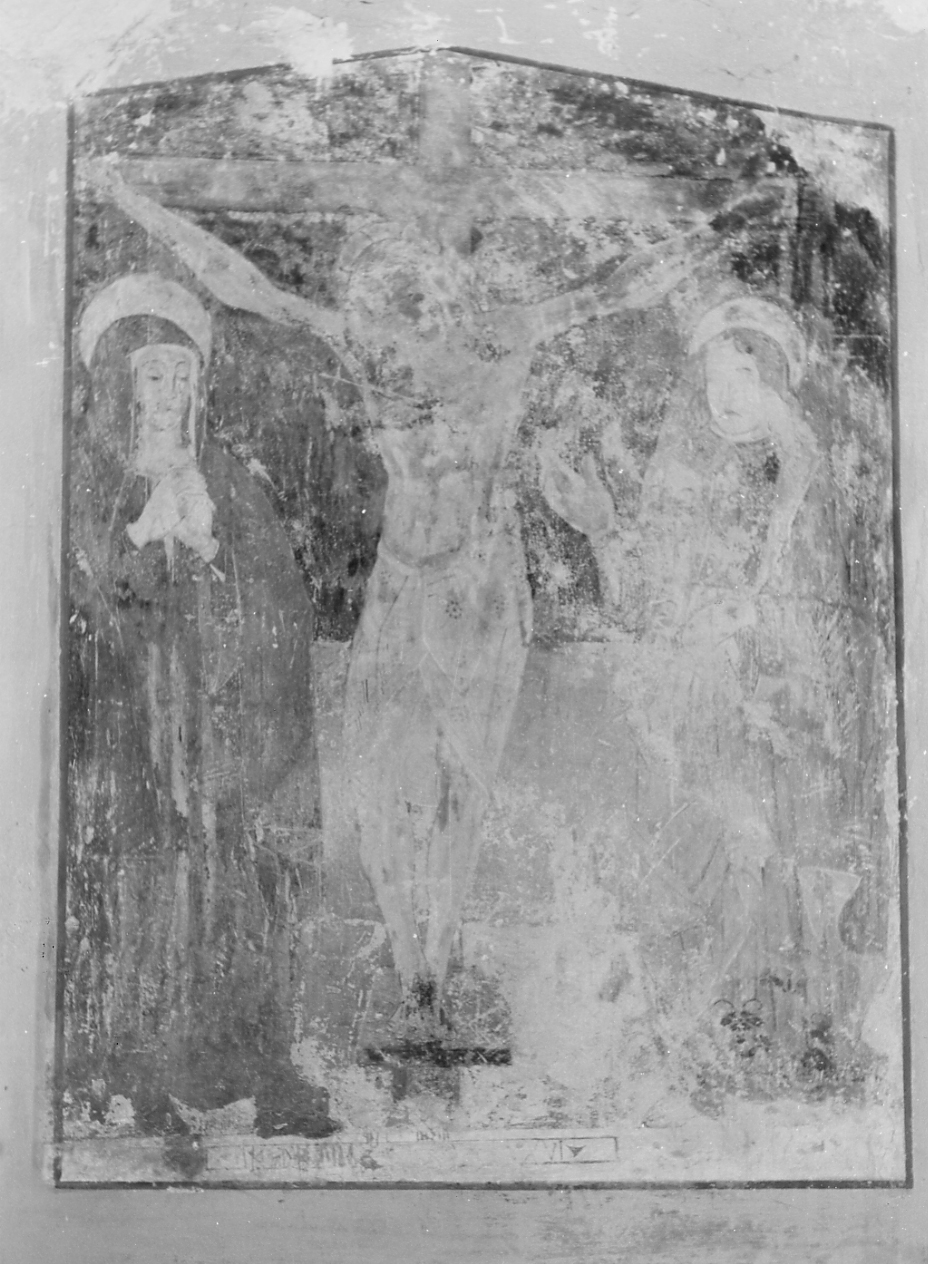 Cristo Crocifisso con Madonna e Maddalena (dipinto, opera isolata) - ambito abruzzese (sec. XVI)
