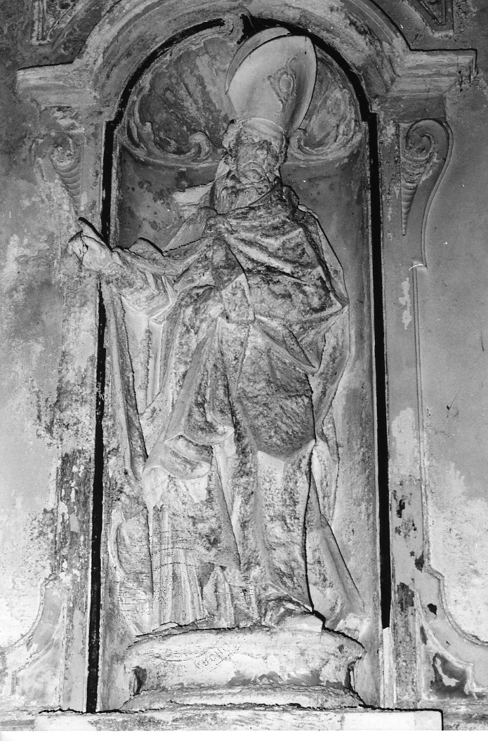 Santo vescovo (statua) - ambito napoletano (seconda metà sec. XVIII)