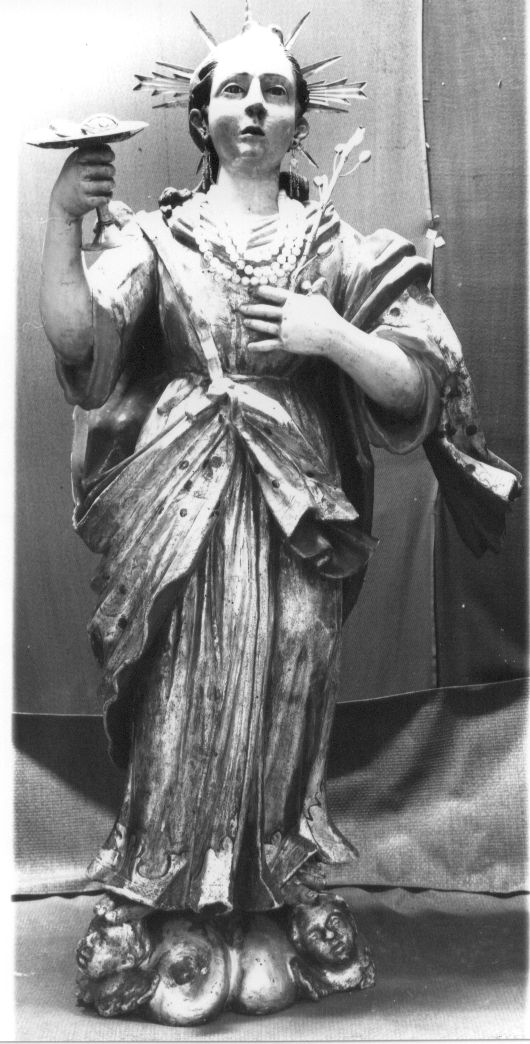 Santa Lucia (statua, opera isolata) - ambito abruzzese (fine/inizio secc. XV/ XVI)