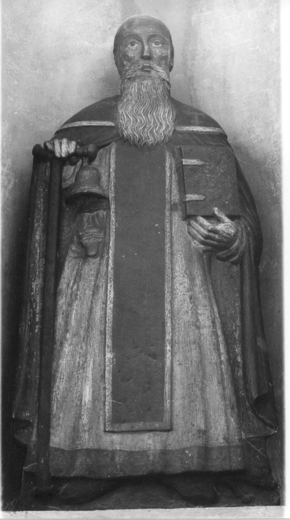 Sant'Antonio Abate (statua, opera isolata) - ambito Italia centrale (fine/inizio secc. XII/ XIII)