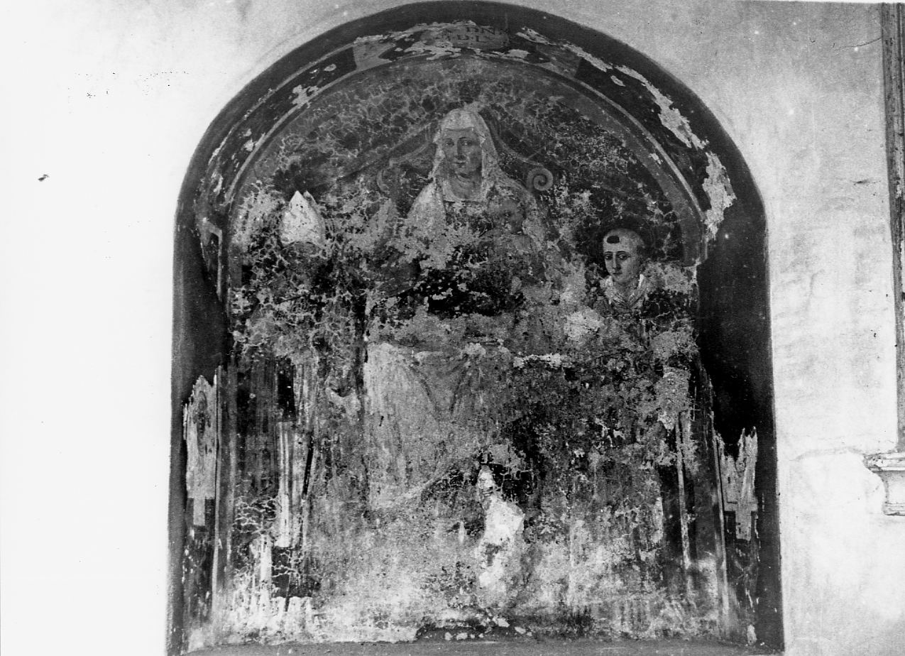 Madonna delle Grazie e Santi (dipinto, opera isolata) - ambito abruzzese (sec. XVI)