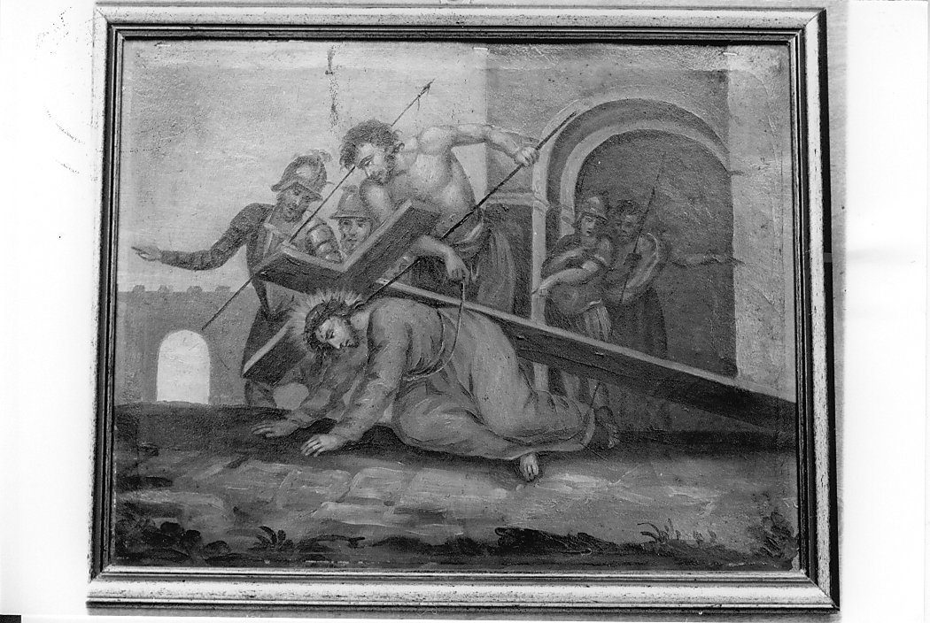 Gesù caricato della croce (dipinto) - ambito Italia centro-meridionale (sec. XVIII)