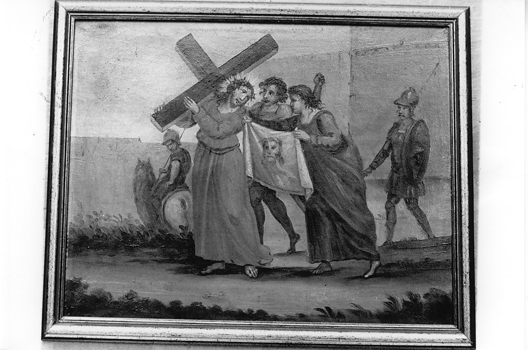 Gesù asciugato da Santa Veronica (dipinto) - ambito Italia centro-meridionale (sec. XVIII)