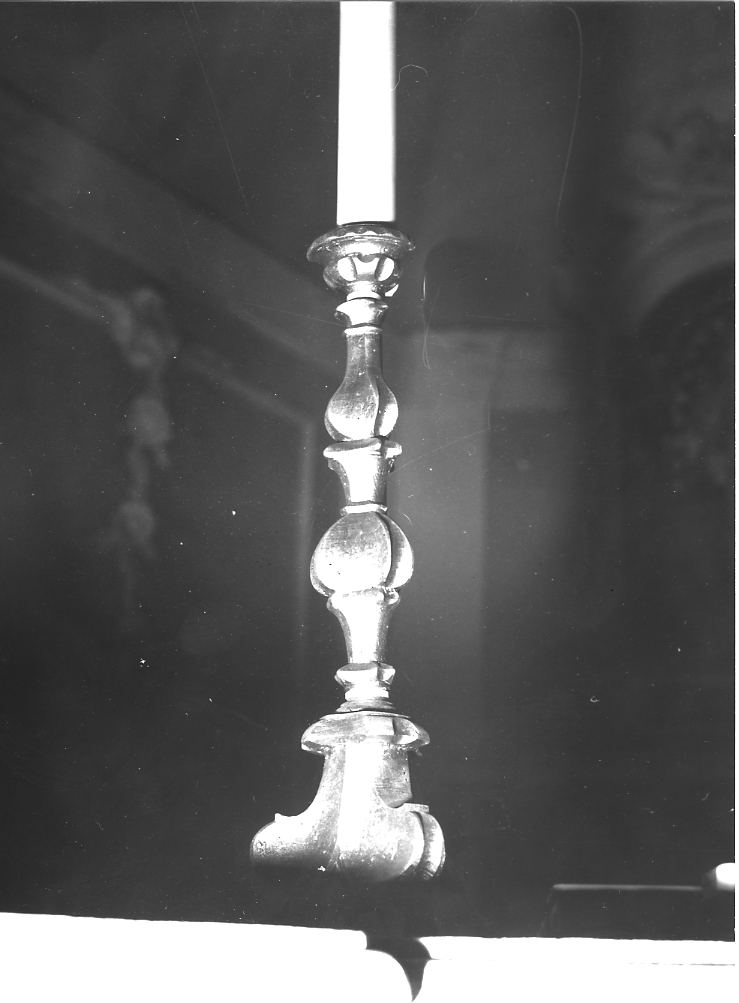 candeliere, serie - bottega abruzzese (sec. XIX)