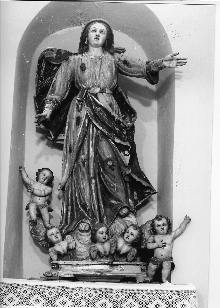 Madonna dell'Assunta (statua, opera isolata) - bottega Italia centro-meridionale (sec. XVIII)