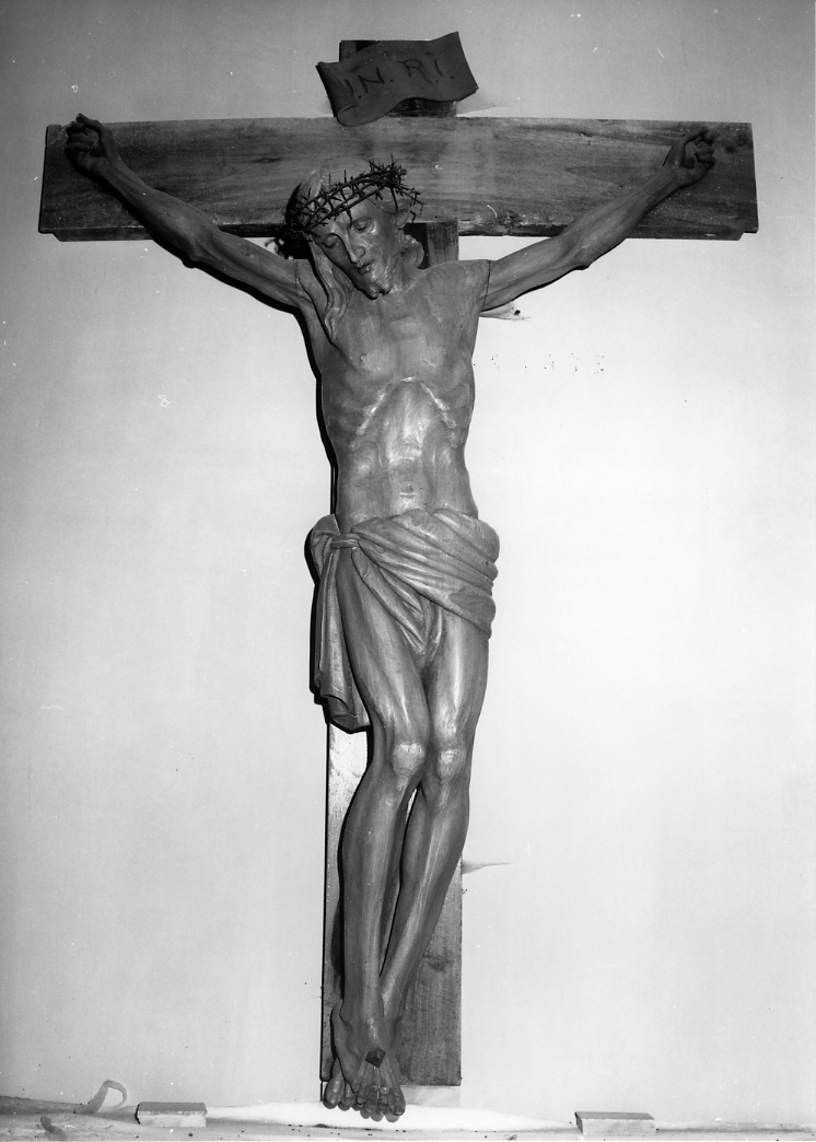 Cristo crocifisso (scultura, opera isolata) - bottega Italia centrale (sec. XIX)