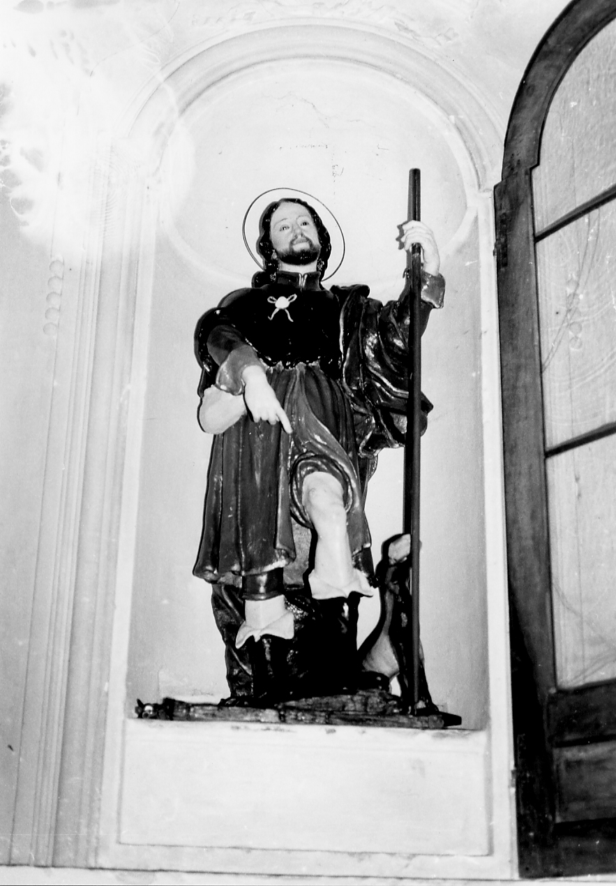 San Rocco (statua, opera isolata) - bottega Italia centrale (sec. XIX)