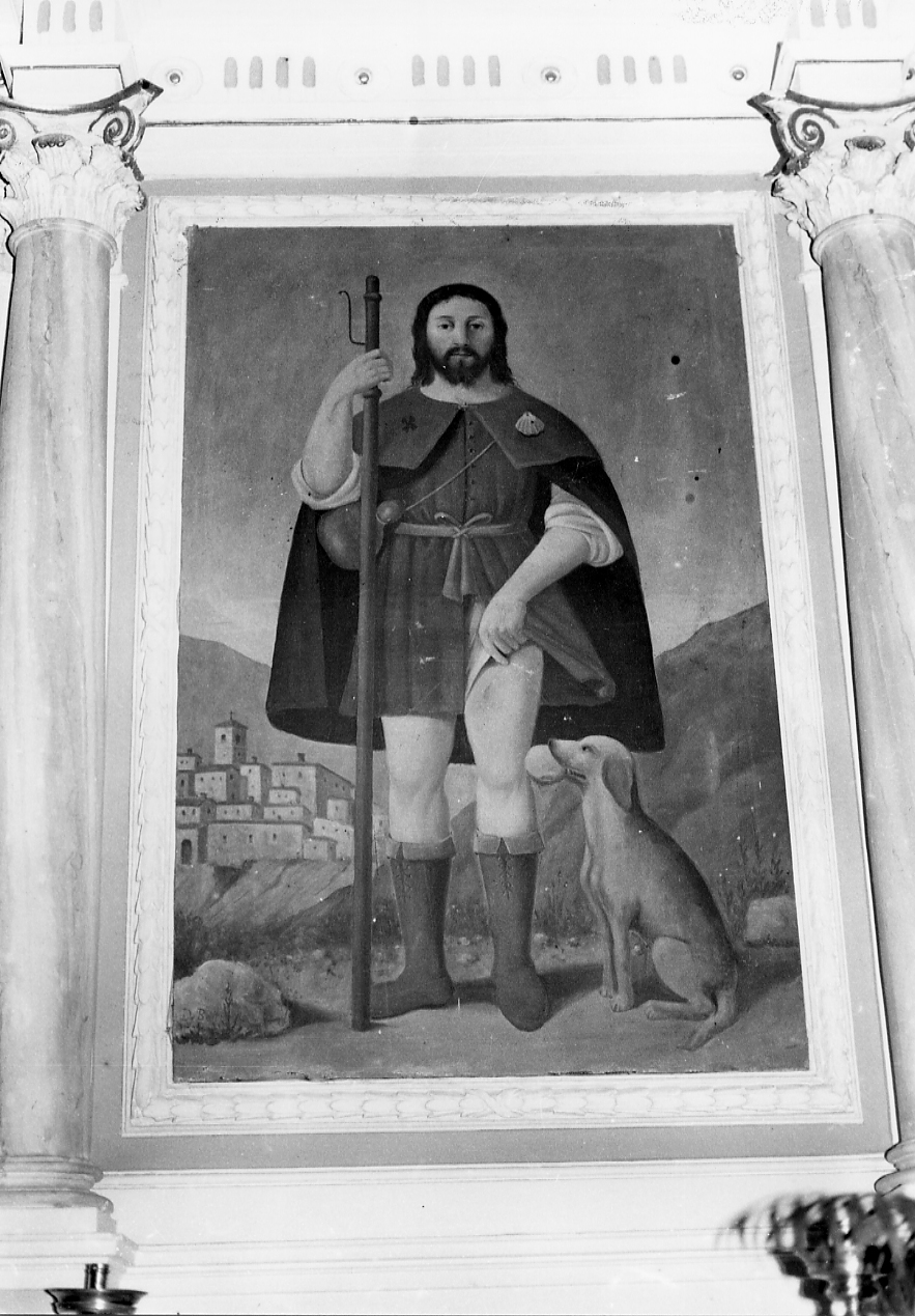 San Rocco (dipinto, opera isolata) - ambito Italia centrale (sec. XIX)