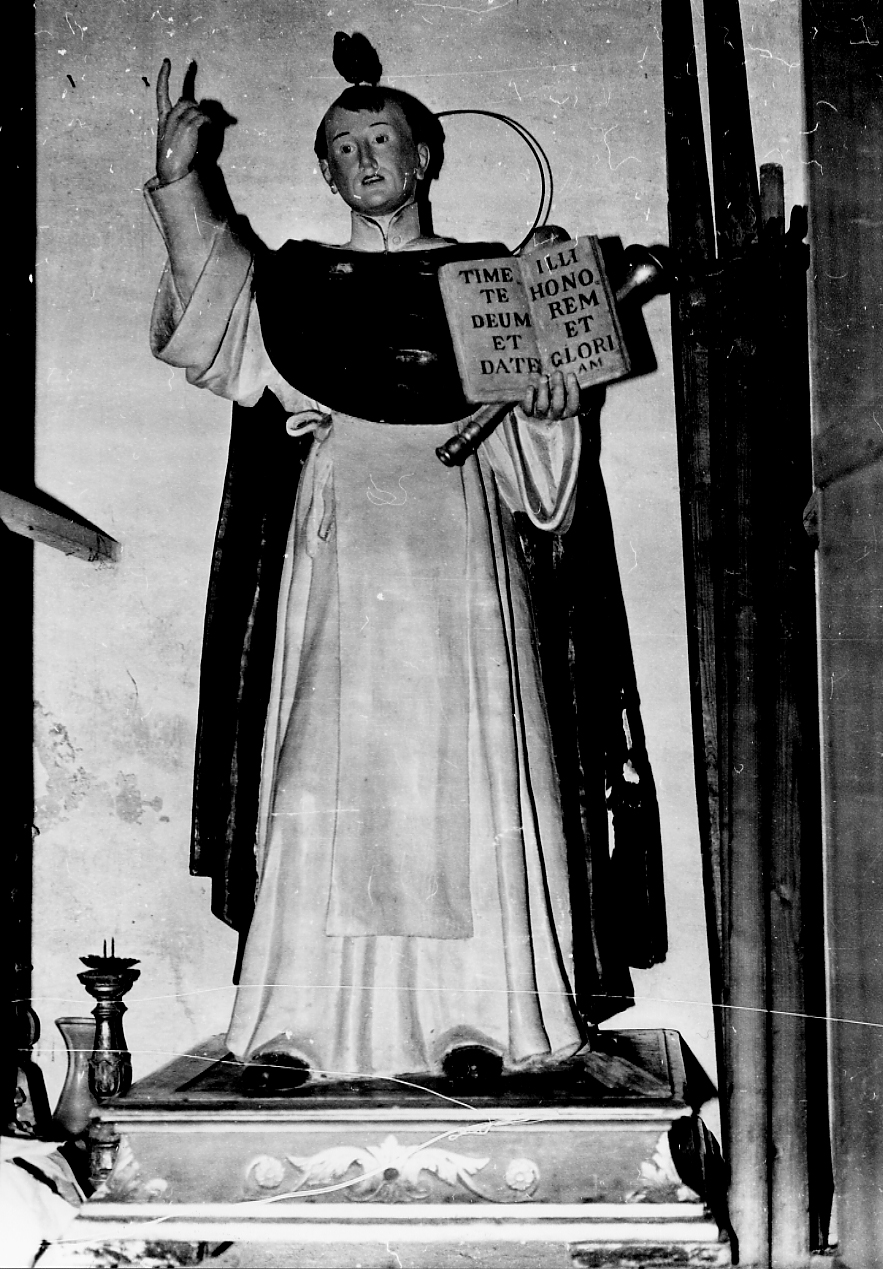 San Vincenzo Ferreri (statua, opera isolata) - bottega Italia centrale (sec. XIX)