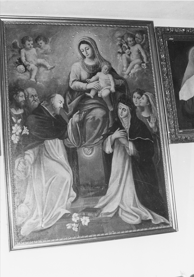 Madonna del Rosario (dipinto, opera isolata) - ambito abruzzese (sec. XVII)