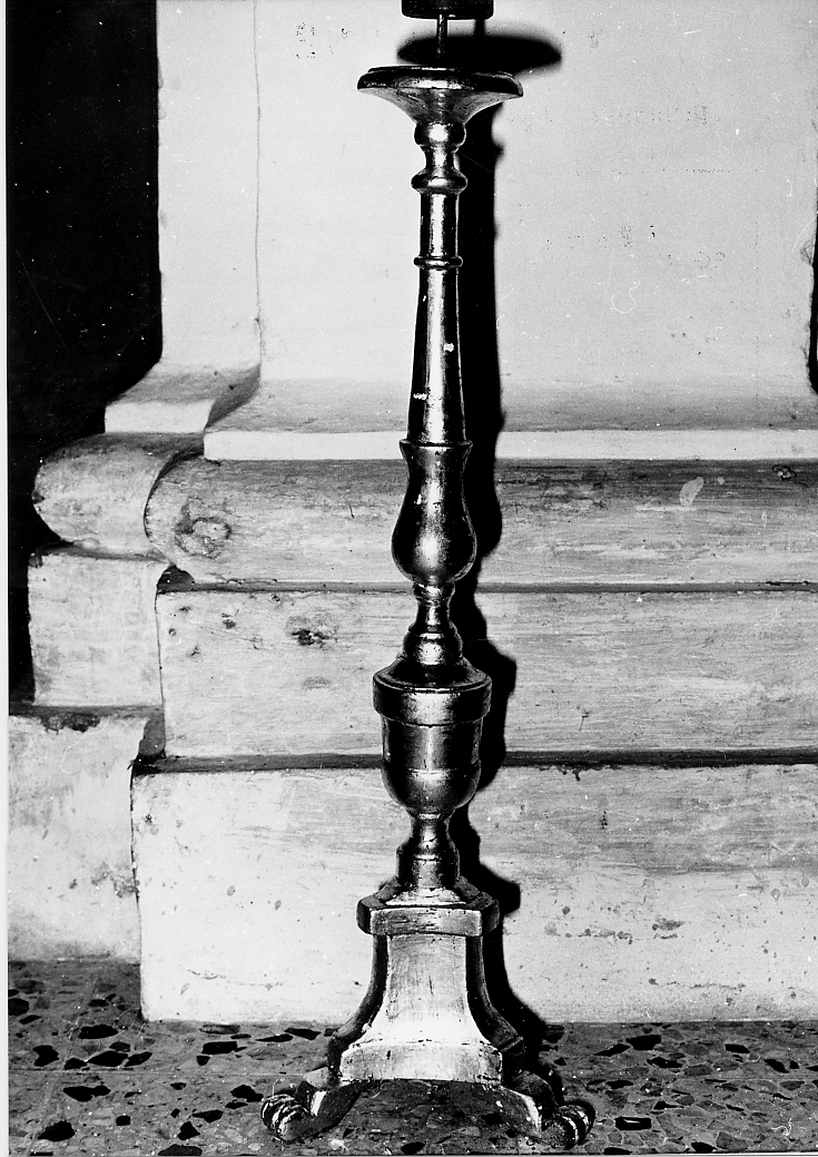 candelabro, opera isolata - bottega abruzzese (sec. XIX)