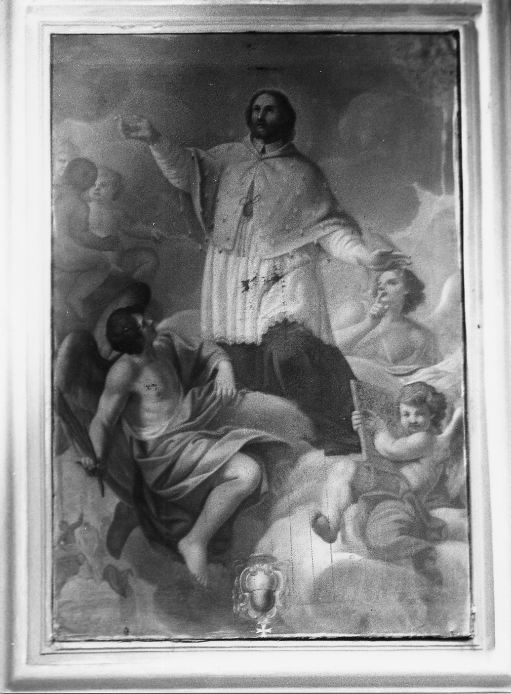 beatificazione di un prelato (dipinto) di Conti Vincenzo di Francesco (sec. XIX)
