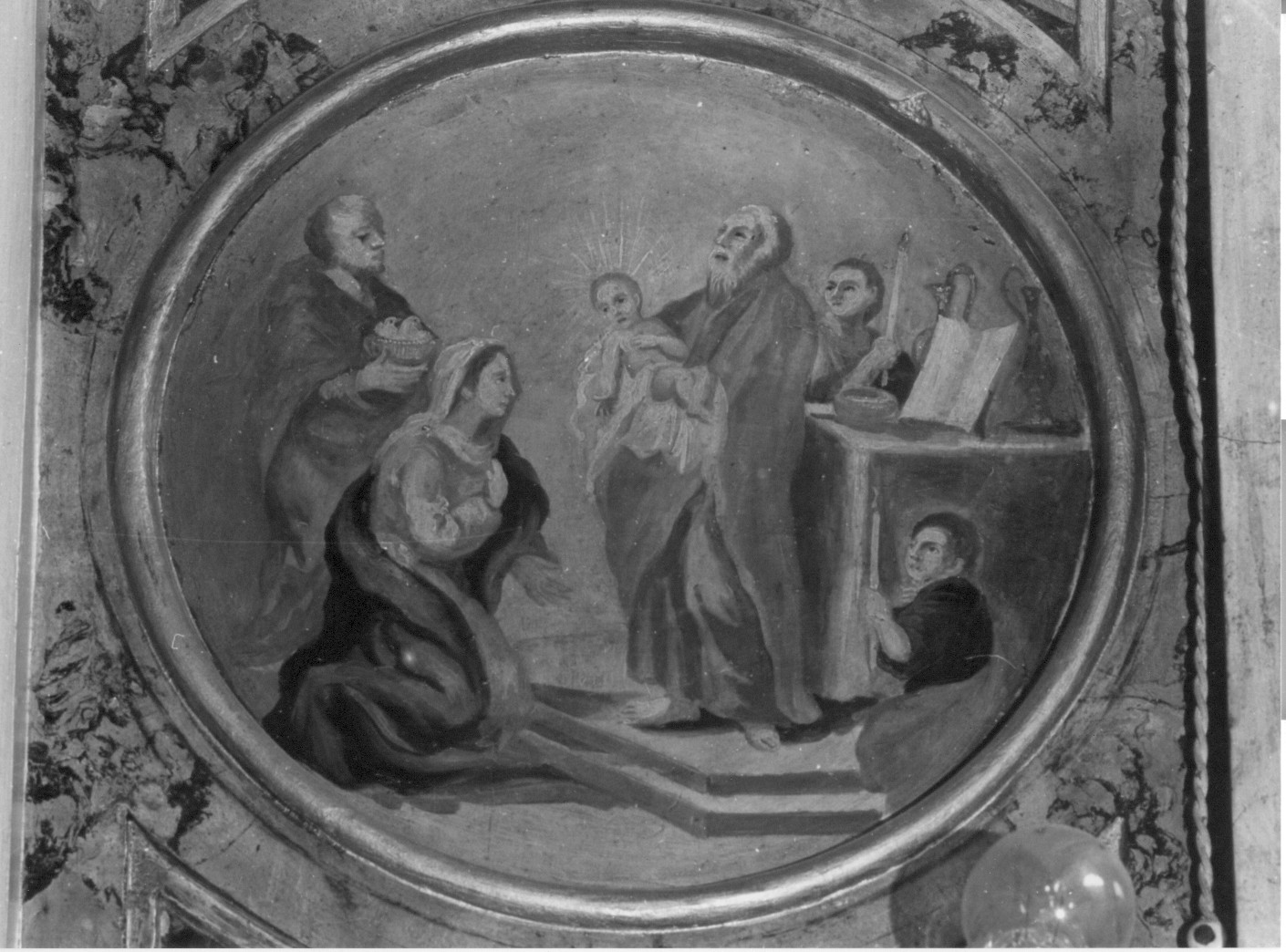 presentazione di Gesù al tempio (dipinto murale) (sec. XIX)