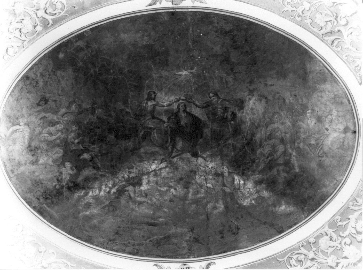 incoronazione di Maria Vergine (dipinto) - ambito Italia centrale (sec. XIX)