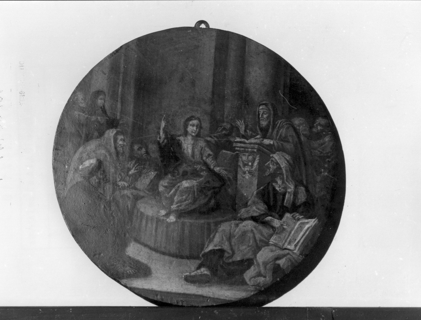 disputa di Gesù con i dottori del tempio (dipinto) - ambito Italia centrale (sec. XVIII)