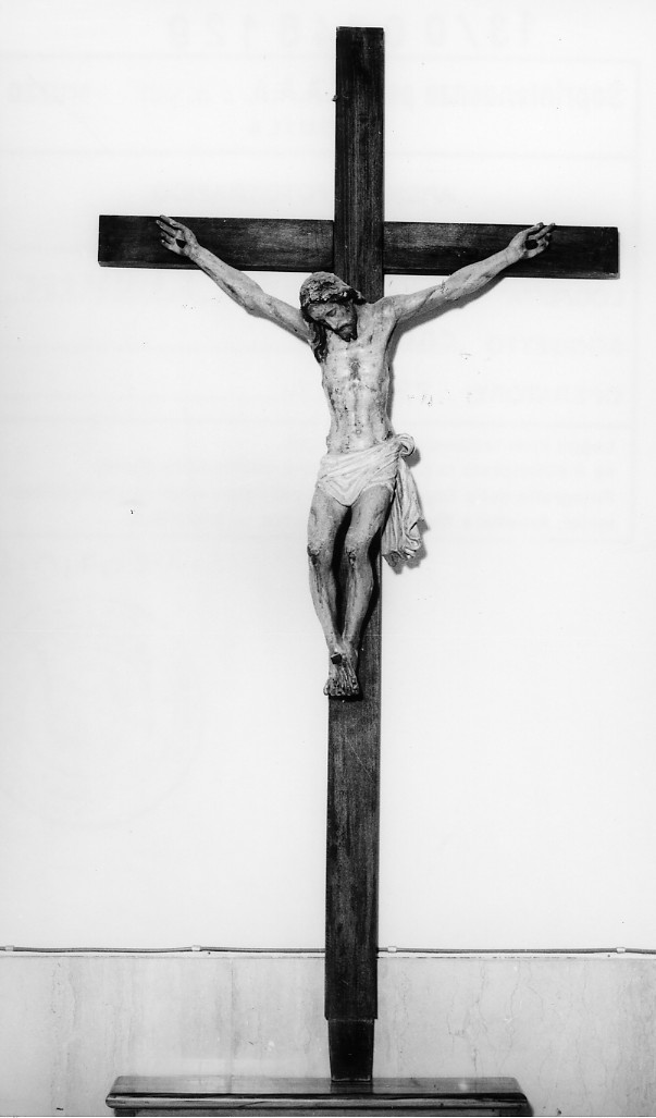Cristo crocifisso (crocifisso, opera isolata) - ambito abruzzese (seconda metà sec. XIX)