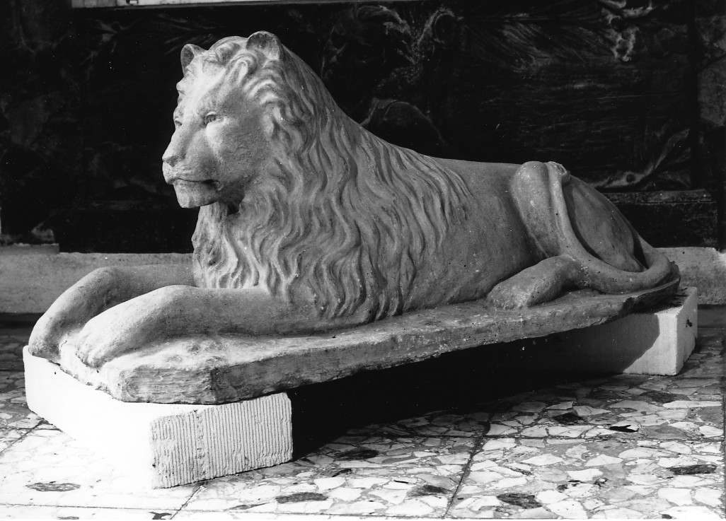 leone (scultura, opera isolata) - ambito Italia centrale (sec. XIX)