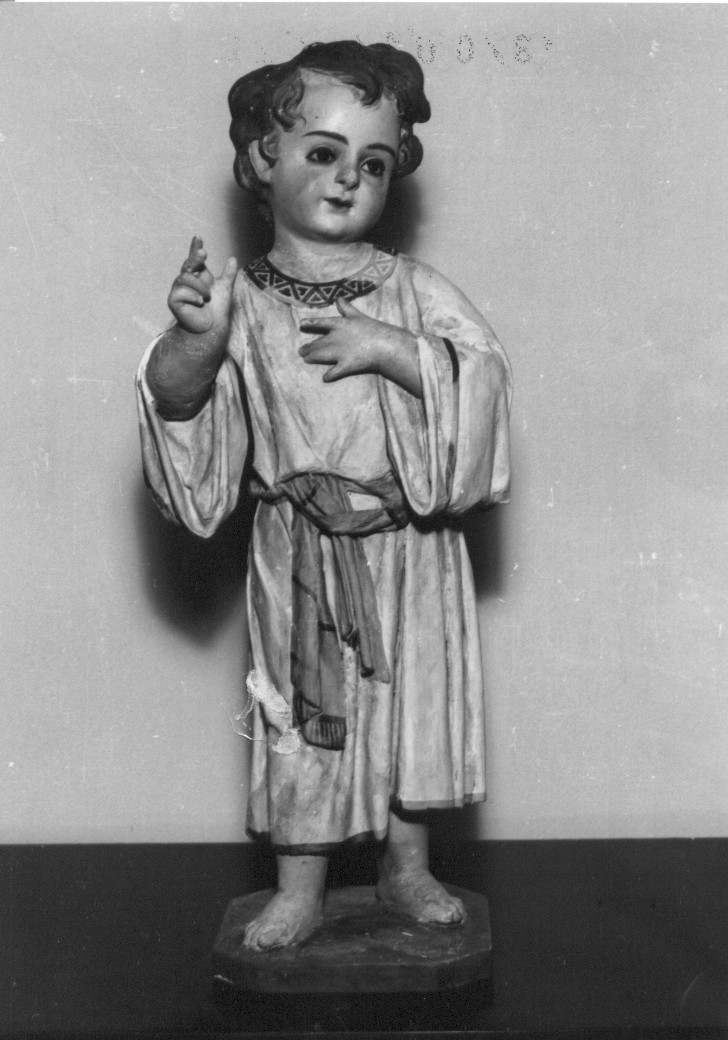 Gesù Bambino benedicente (statuetta, opera isolata) - ambito Italia centrale (sec. XIX)