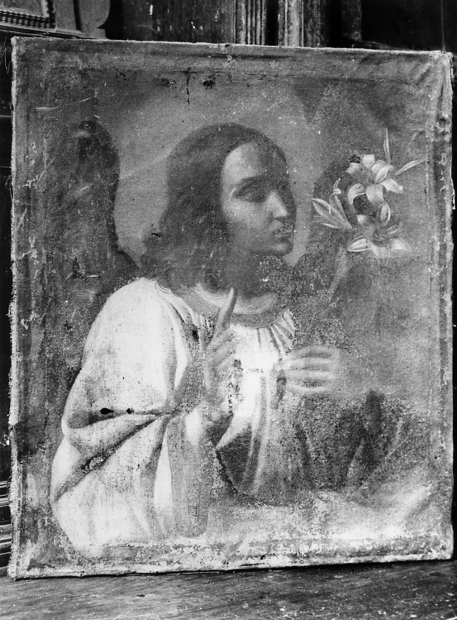 angelo annunciante (dipinto) - ambito abruzzese (seconda metà sec. XVII)