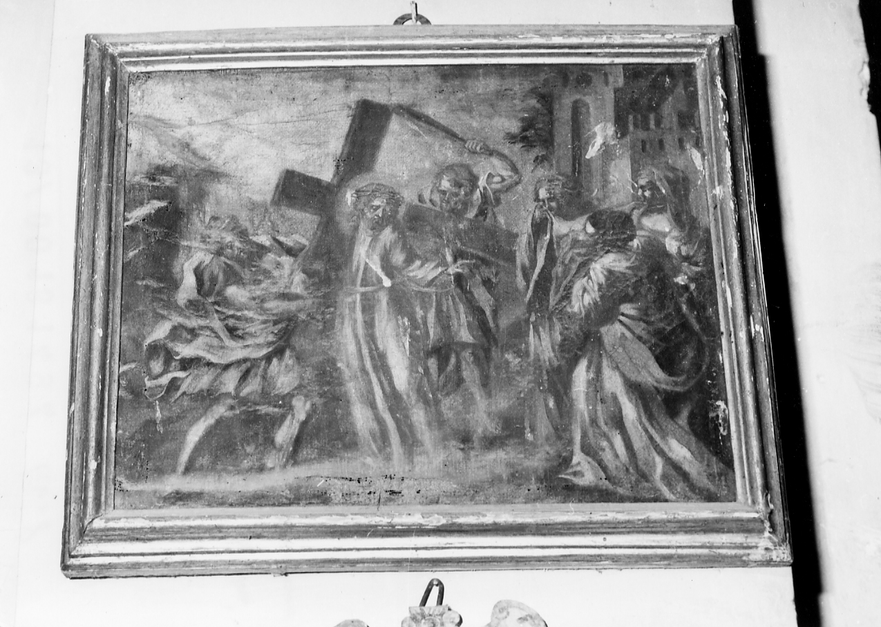 Satazione VIII: Gesù consola le donne di Gerusalemme (dipinto) - ambito abruzzese (sec. XVIII)