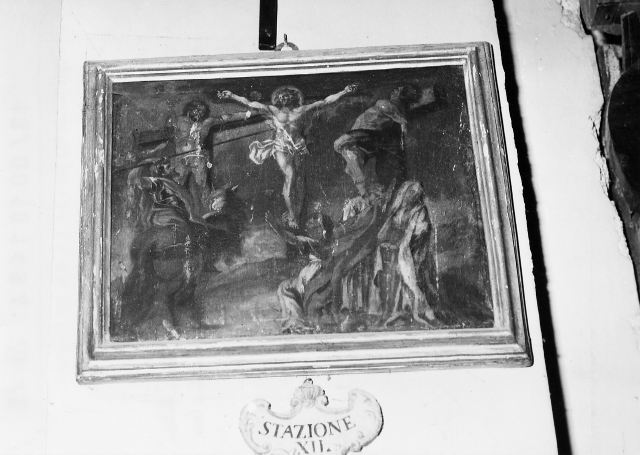Satzione XII: Gesù innalzato e morto in Croce (dipinto) - ambito abruzzese (sec. XVIII)