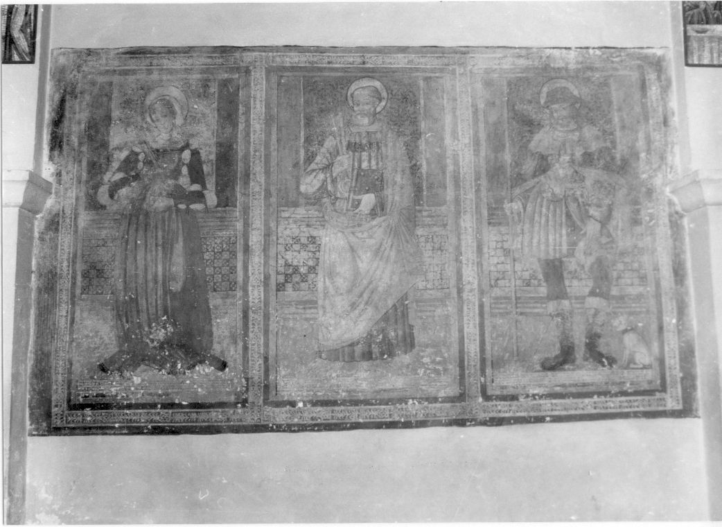 Santa Apollonia, San Pietro e San Rocco (dipinto, opera isolata) - ambito abruzzese (sec. XVI)