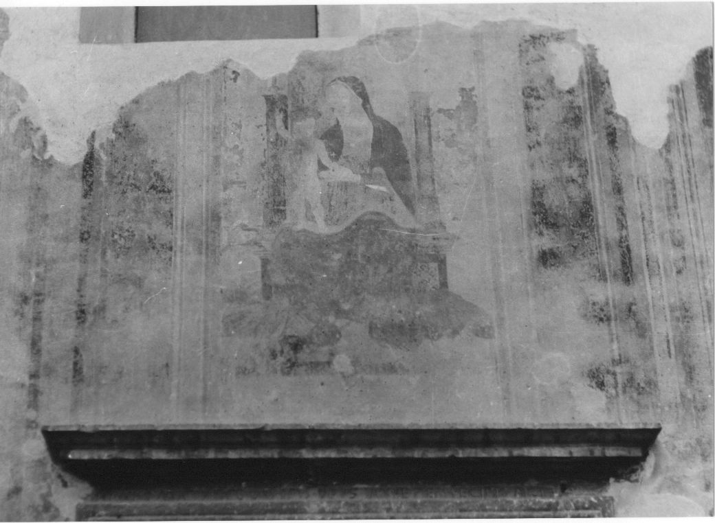 Vergine con Bambino (dipinto, opera isolata) - ambito abruzzese (sec. XVI)