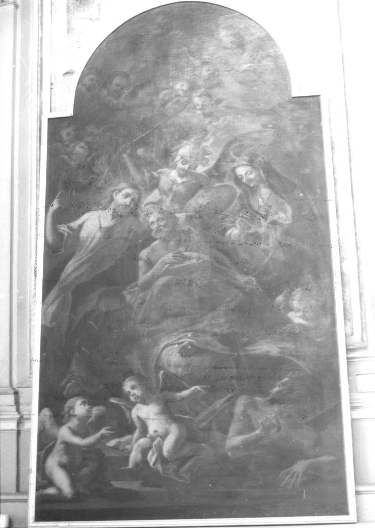 Il transito di S. Giuseppe, morte di San Giuseppe (dipinto, opera isolata) di Teodoro Donato (sec. XVIII)