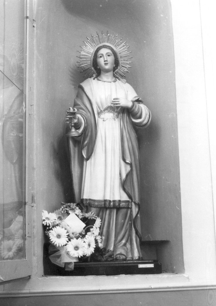 Santa Lucia (statua, opera isolata) - ambito leccese (seconda metà sec. XVIII)