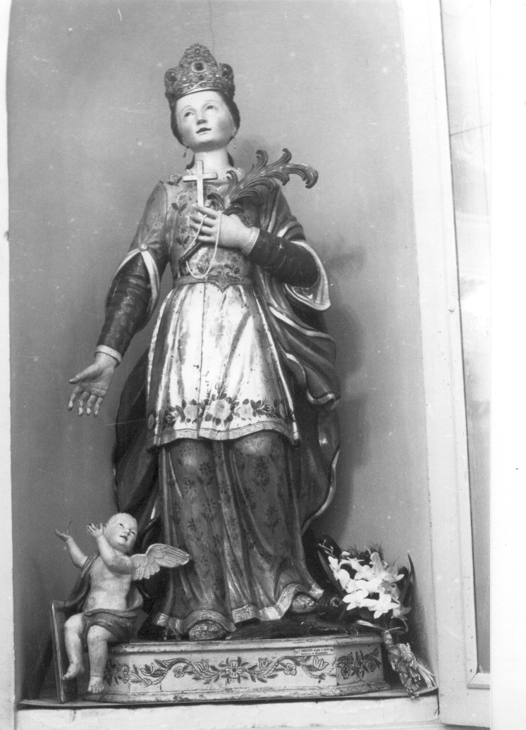 Santa Margherita d'Antiochia (statua, opera isolata) - ambito napoletano (prima metà sec. XVIII)