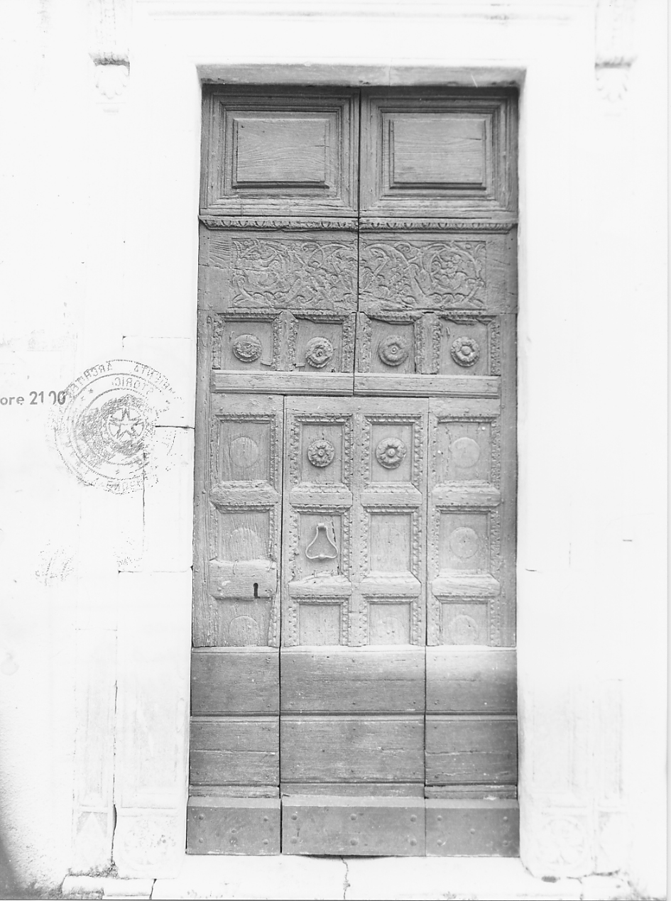 porta - a due battenti, opera isolata - ambito abruzzese (sec. XVII)