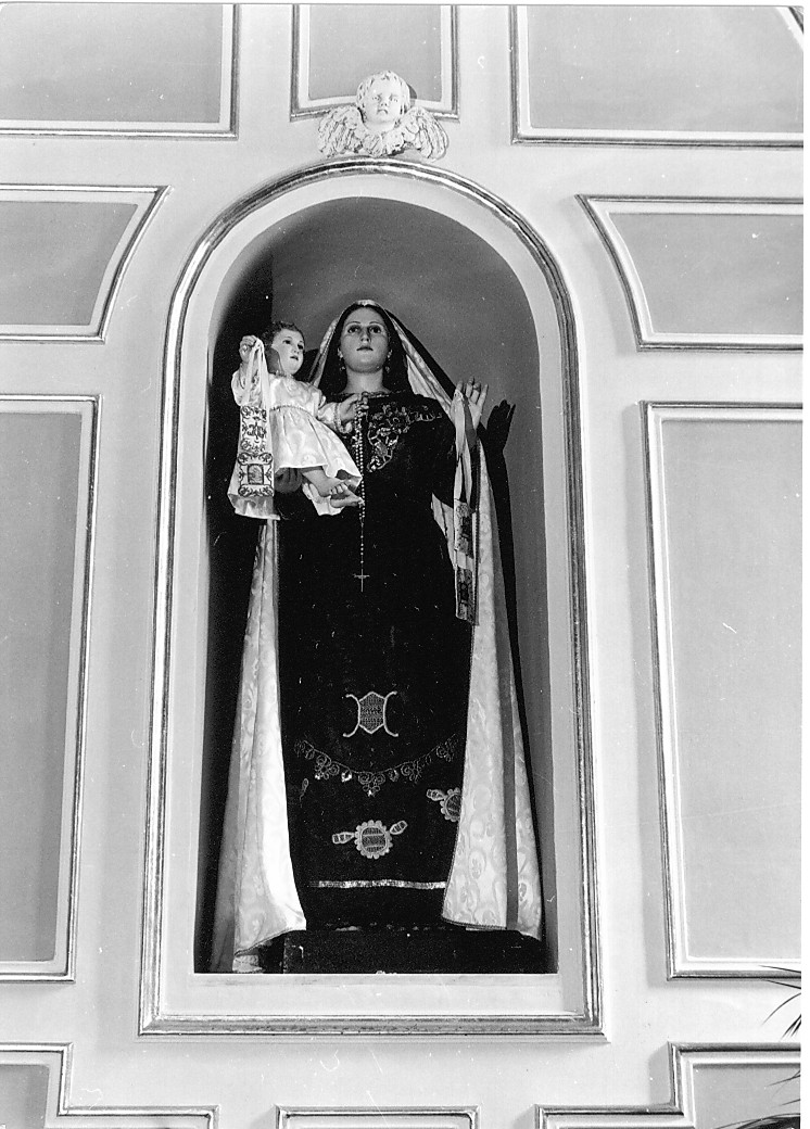 Madonna del Carmelo (statua) - ambito Italia centrale (fine/inizio secc. XIX/ XX)