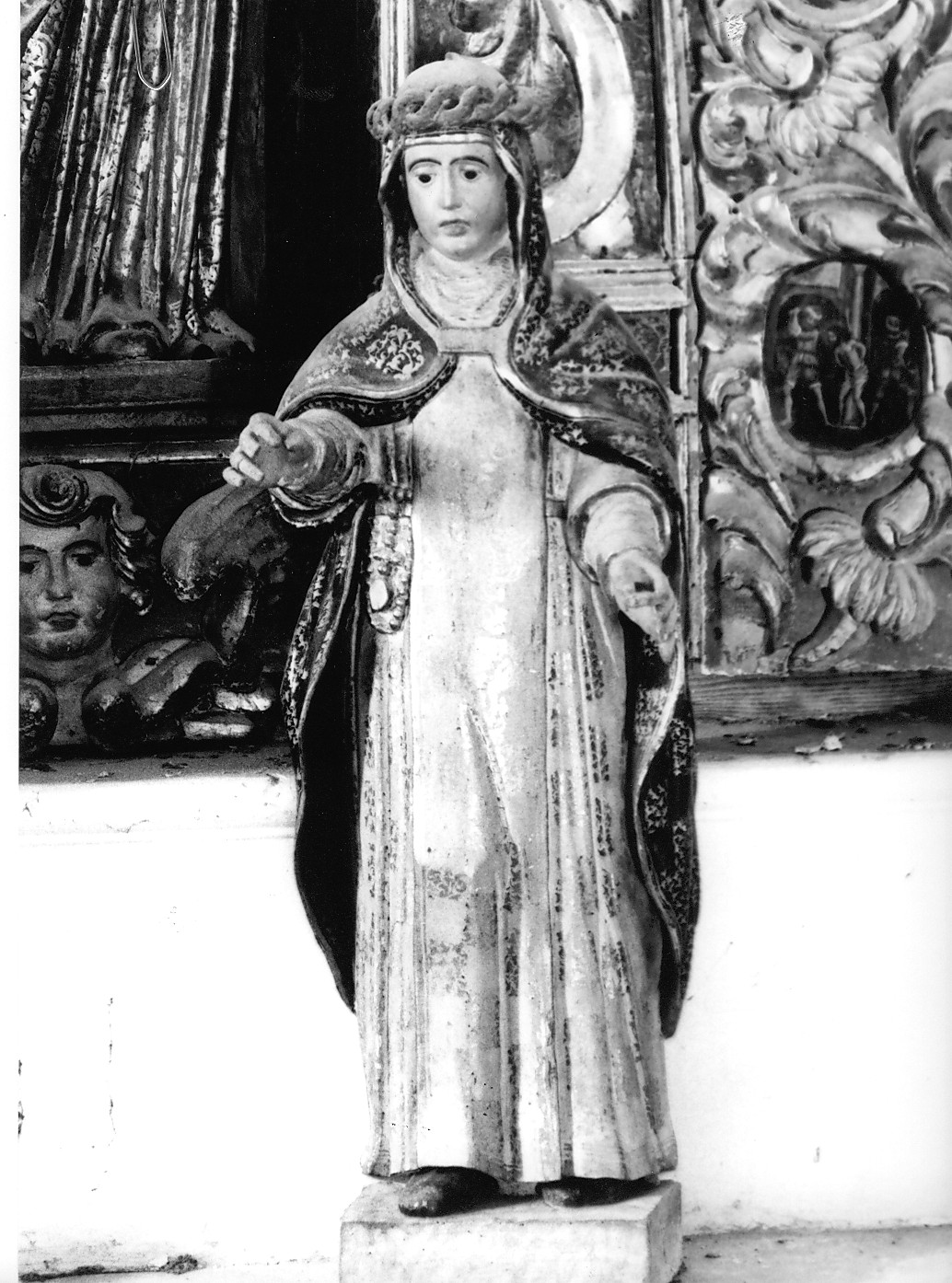 Santa (statua, opera isolata) - bottega napoletana (sec. XVII)