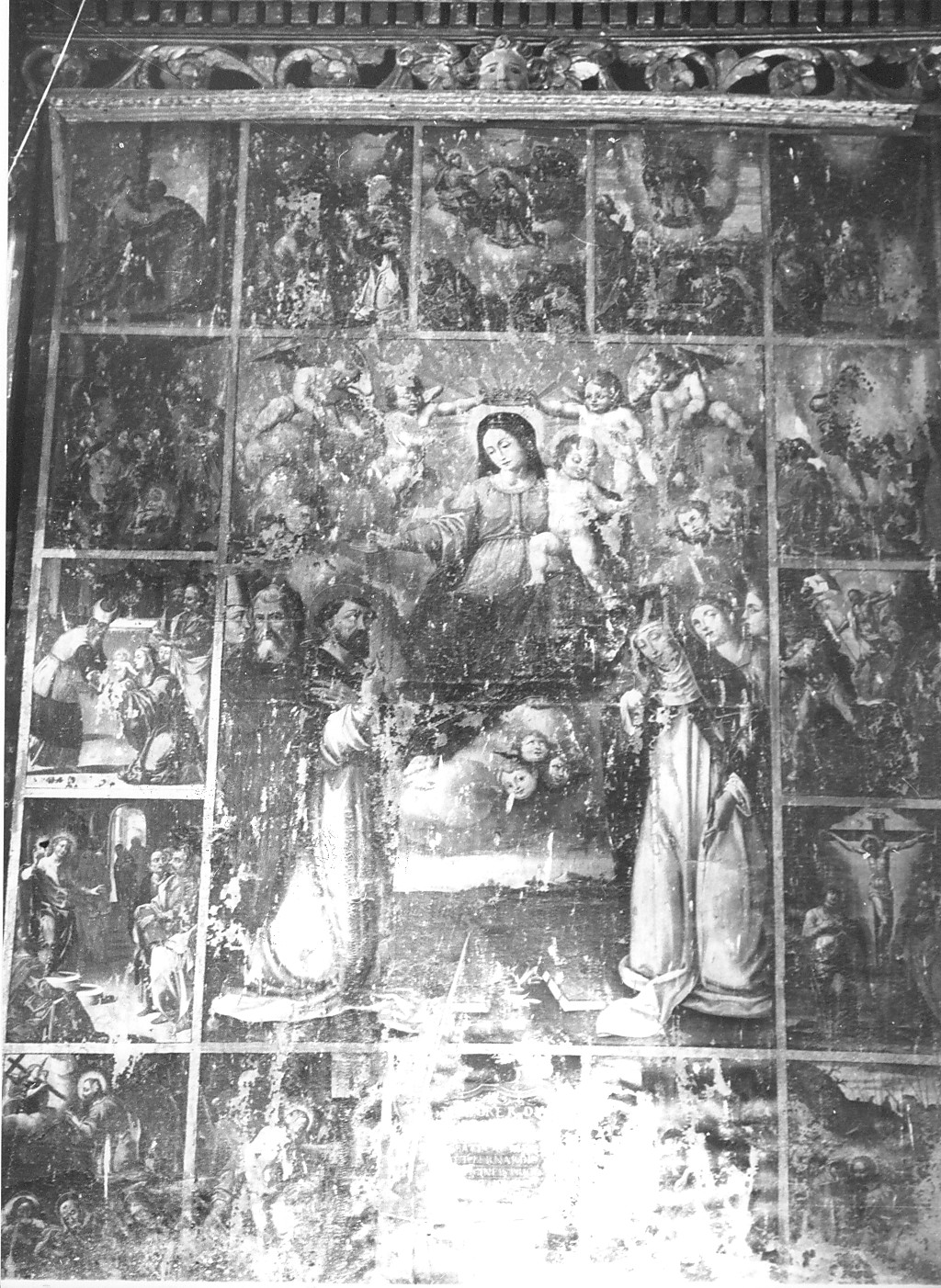 Madonna in Maestà (dipinto, opera isolata) - ambito abruzzese (inizio sec. XVIII)