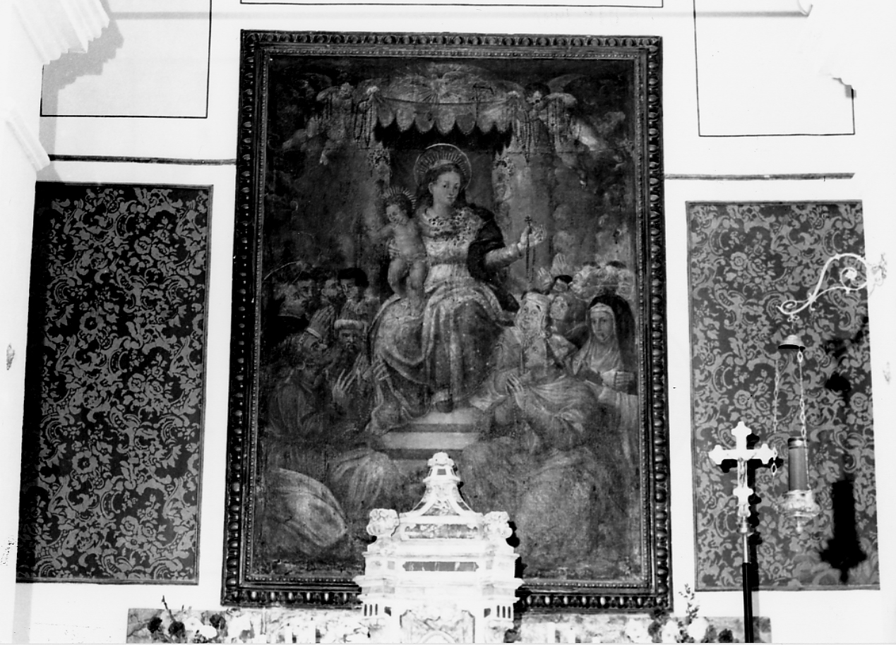 Madonna del Rosario (dipinto, opera isolata) - ambito Italia centrale (sec. XVI)