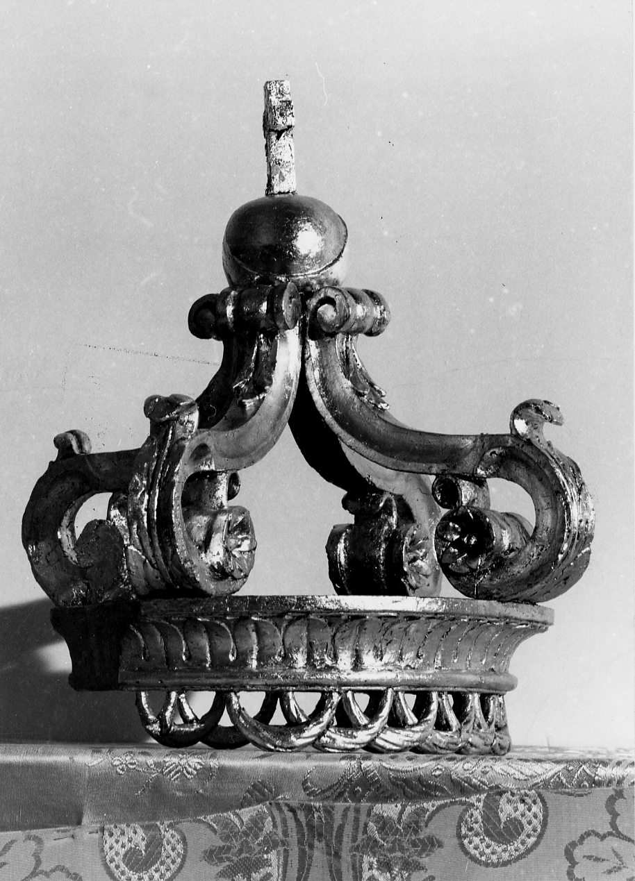 corona di tronetto per esposizione eucaristica, elemento d'insieme - bottega Italia centrale (sec. XIX)