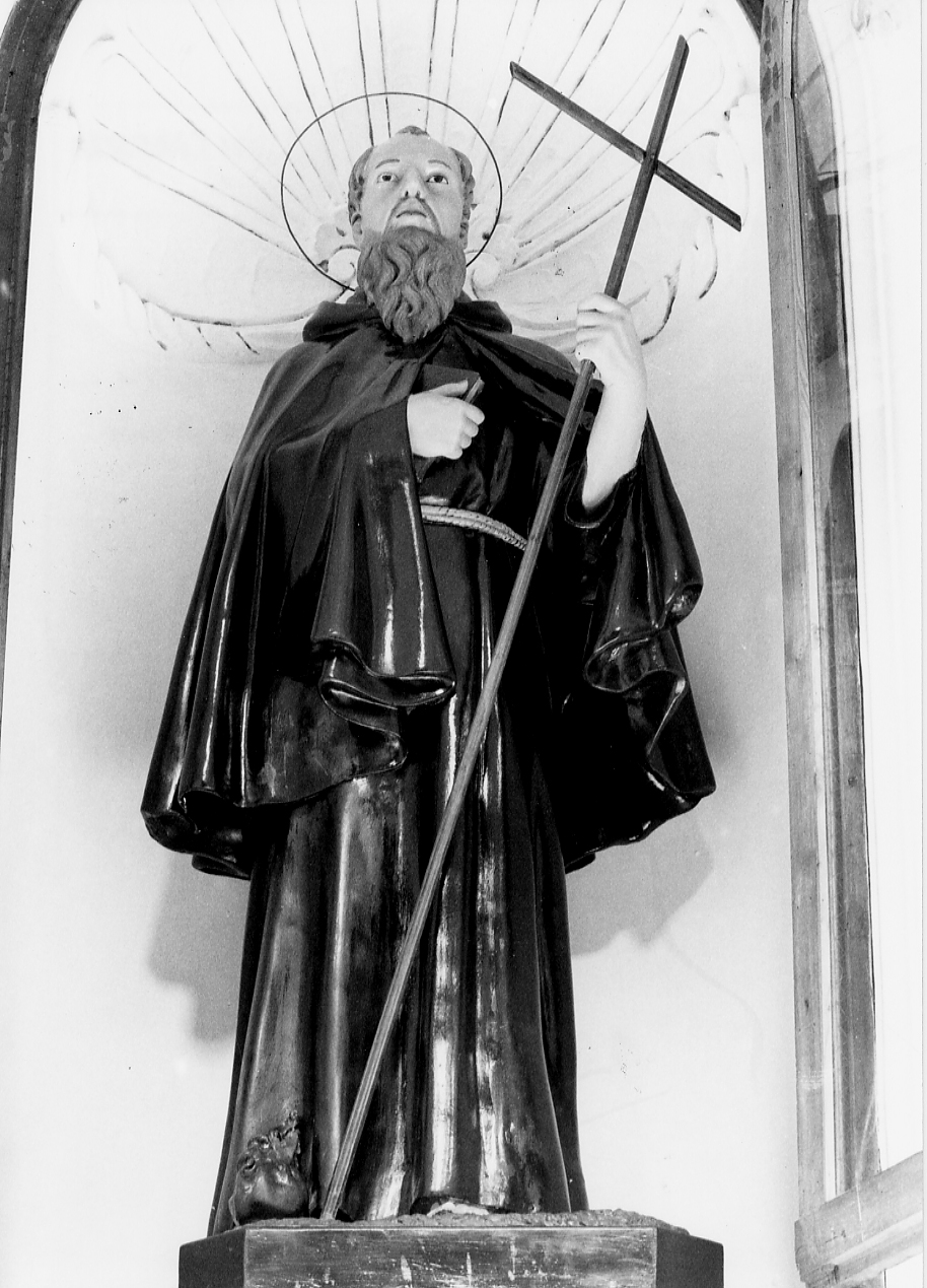 Sant'Antonio Abate (statua, opera isolata) - bottega Italia centrale (sec. XIX)