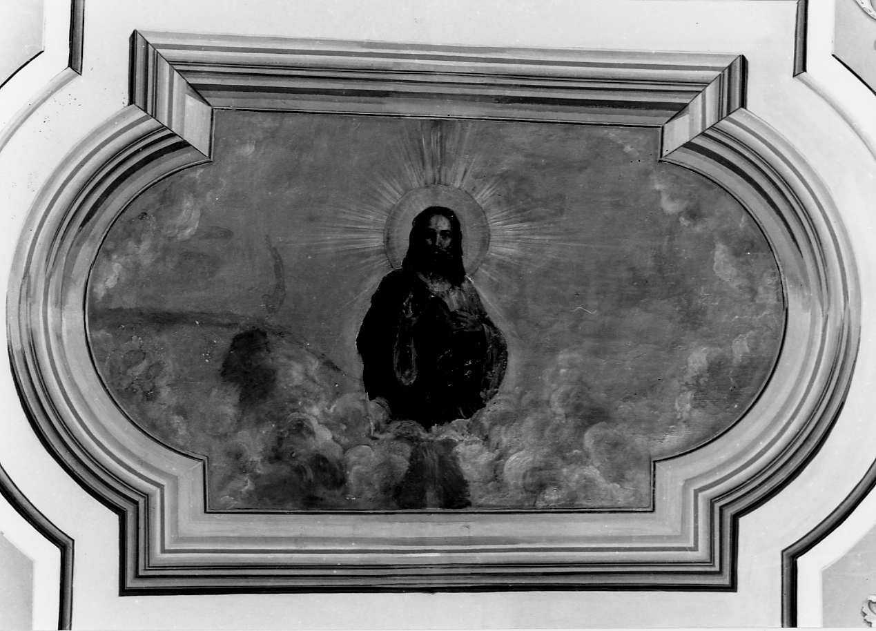 Cristo benedicente (dipinto, complesso decorativo) - ambito Italia centrale (sec. XIX)