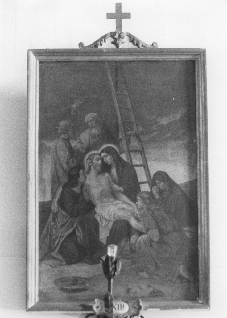 Gesù deposto dalla croce (dipinto) - ambito Italia centrale (seconda metà sec. XIX)