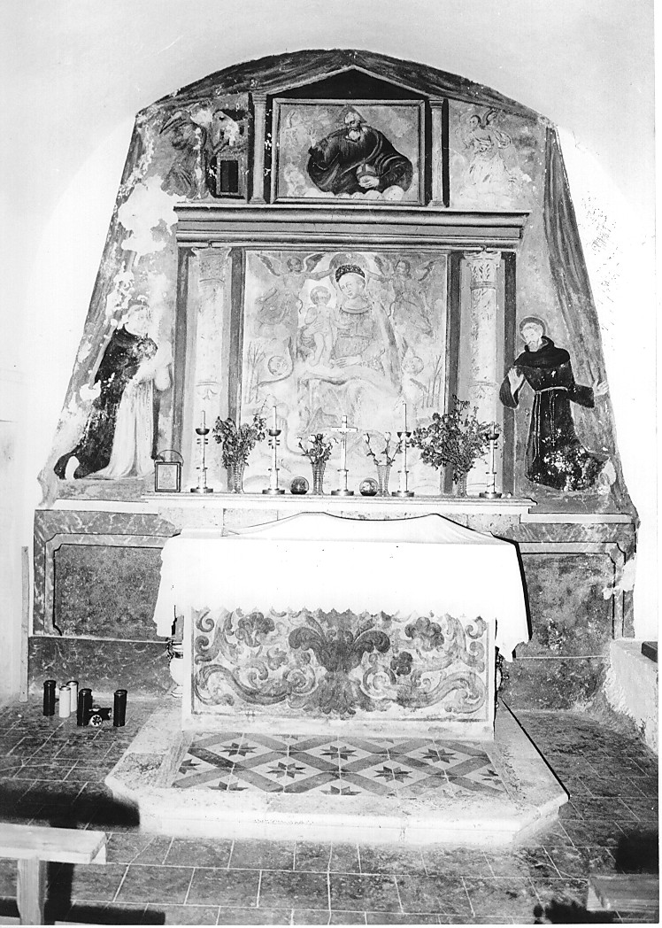 Madonna con Bambino e Santi (dipinto) - ambito Italia centrale (sec. XVII)