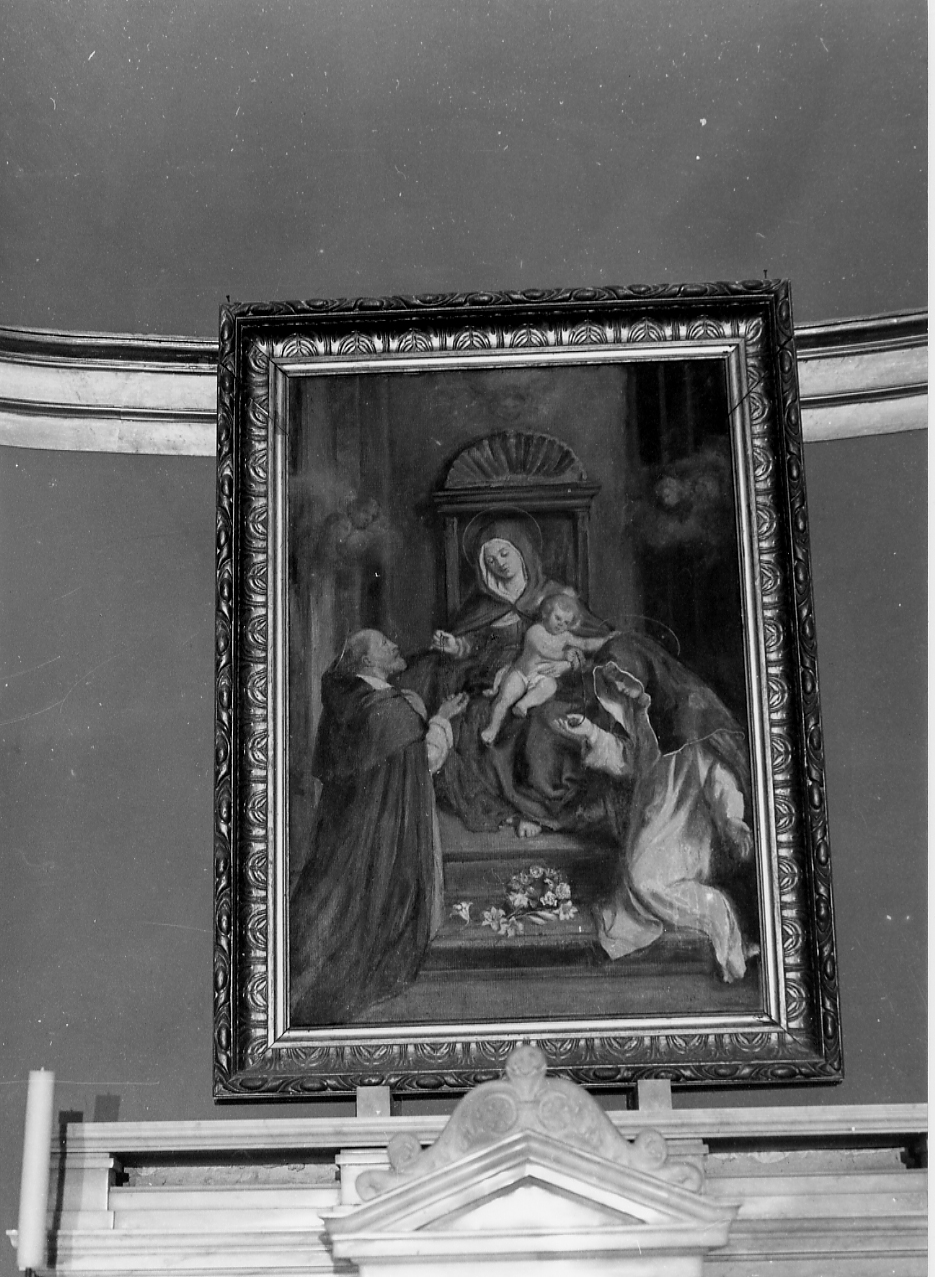Madonna del Rosario (dipinto) di Della Monica Gennaro (sec. XX)