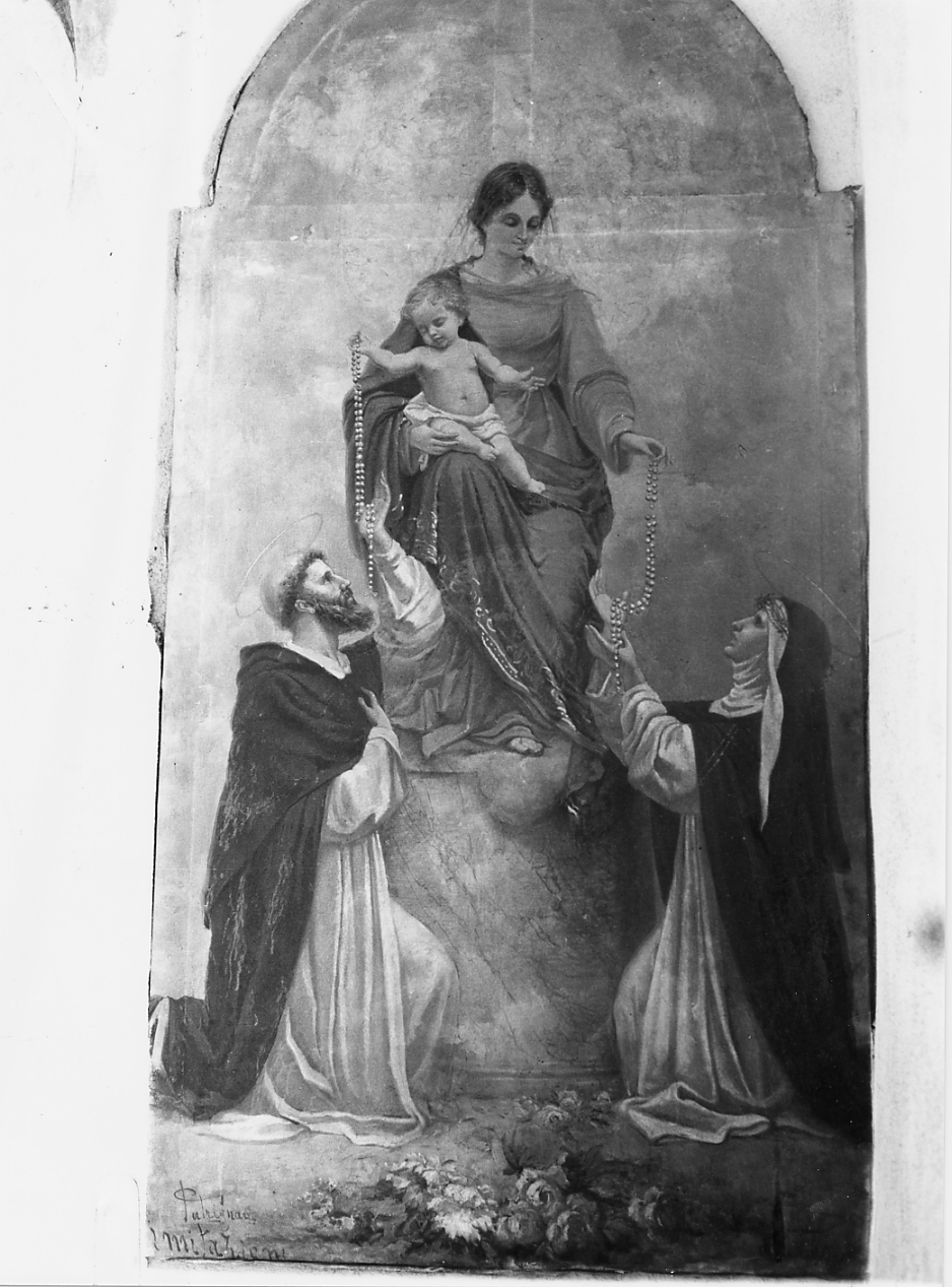 La Madonna del Rosario (dipinto) di Patrignani Carlo (fine sec. XIX)