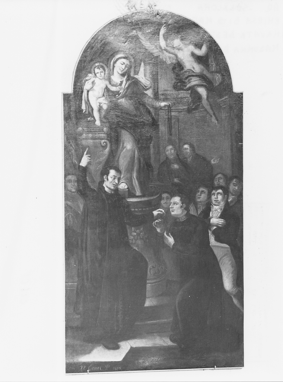 La Madonna del Rosario (dipinto) di Conti Vincenzo di Francesco (sec. XIX)