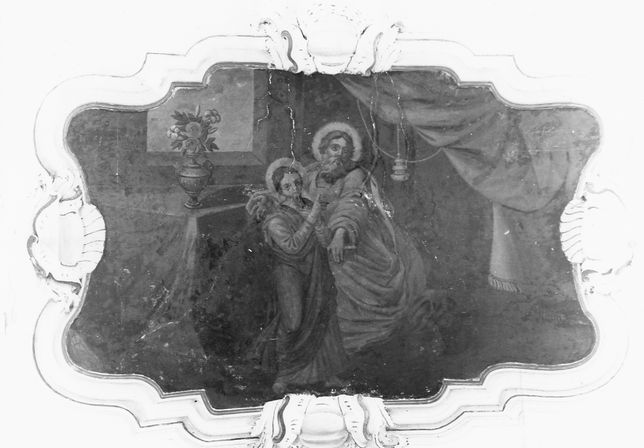 Santo con giovinetta (dipinto, opera isolata) - ambito abruzzese (sec. XVIII)
