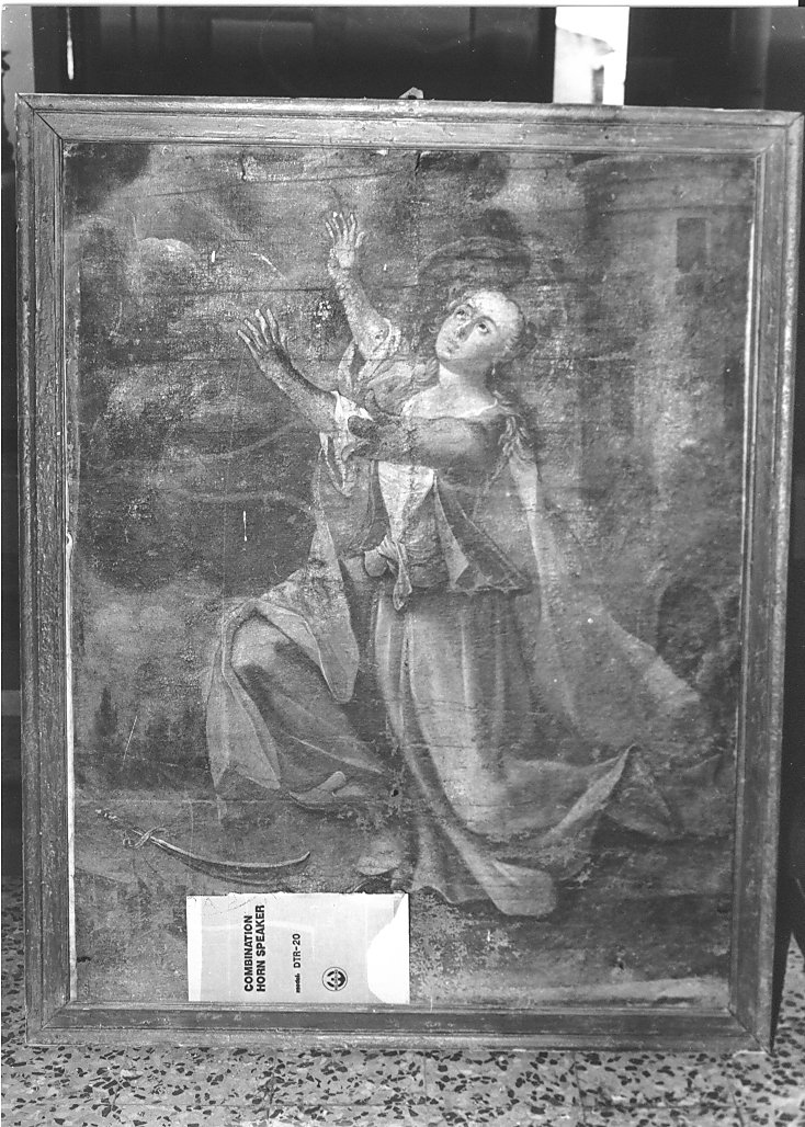 Santa Barbara (dipinto, opera isolata) - ambito abruzzese (sec. XVIII)