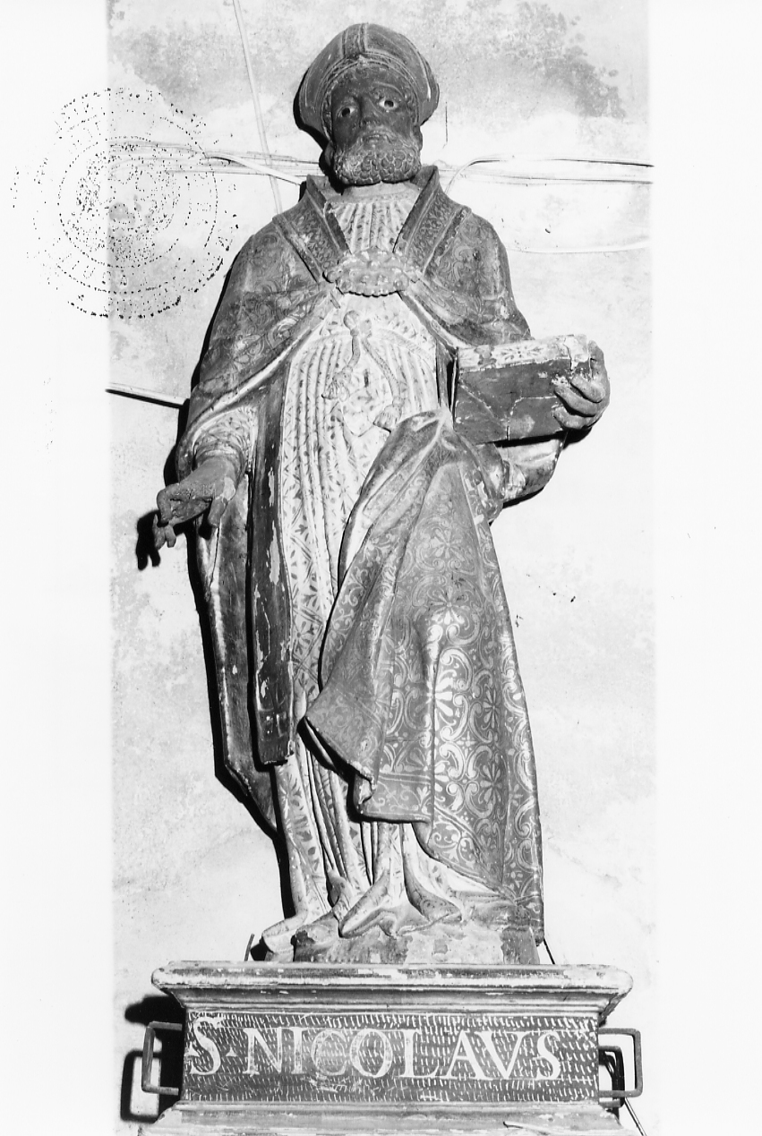 San Nicola di Bari (statua processionale) - ambito Italia centro-meridionale (sec. XVII)