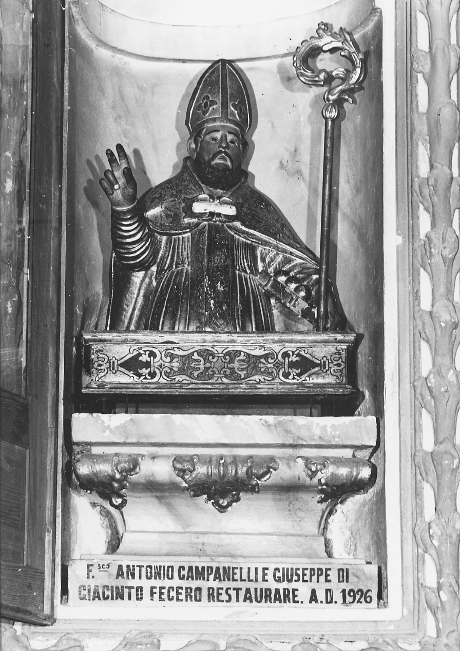 San Nicola di Bari (reliquiario - a busto) - ambito abruzzese (sec. XVII)