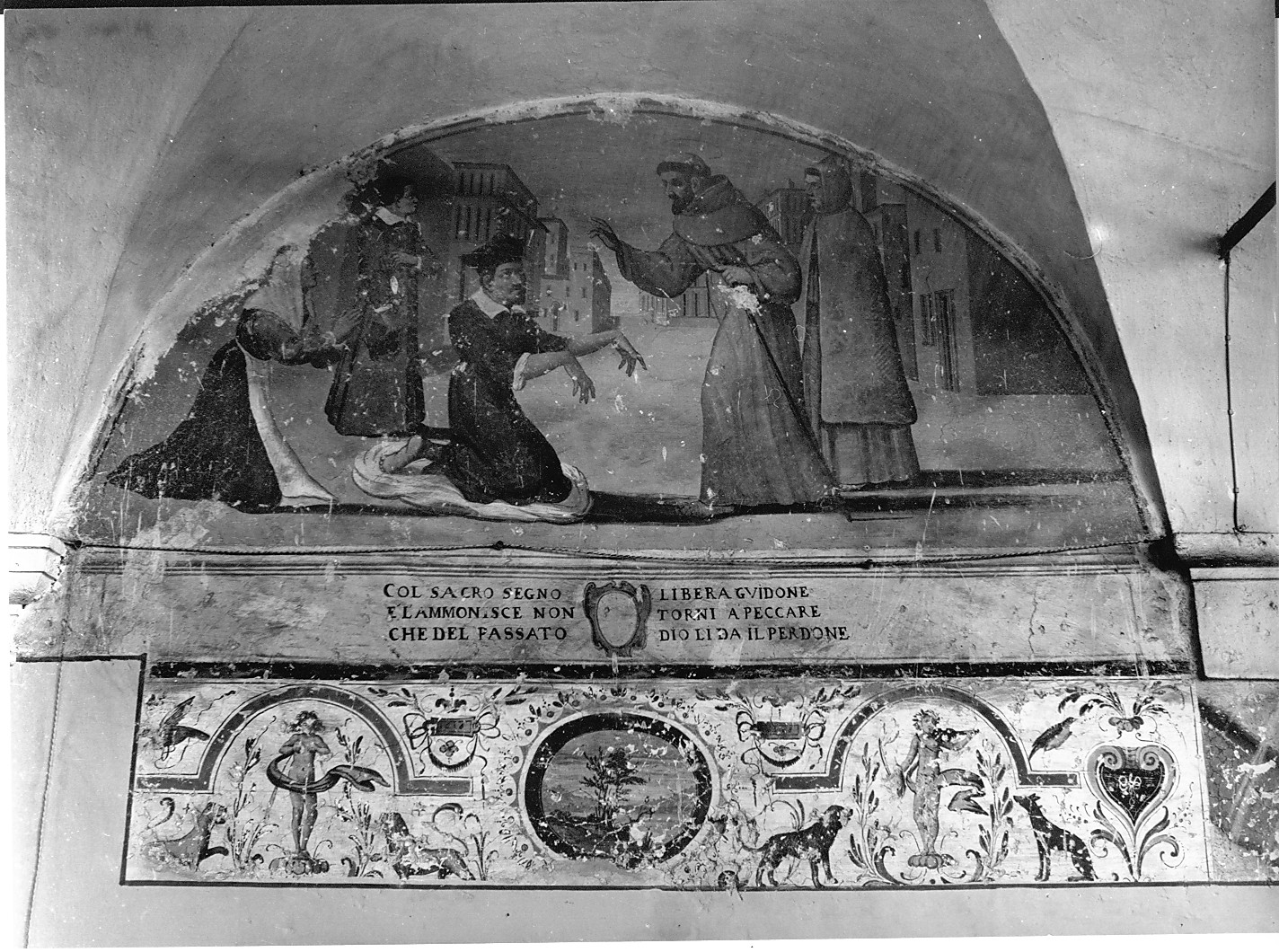 perdono a Guidone (dipinto) - manifattura abruzzese (sec. XVII)