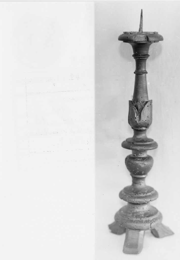 candeliere, serie - ambito abruzzese (fine/inizio secc. XVIII/ XIX)