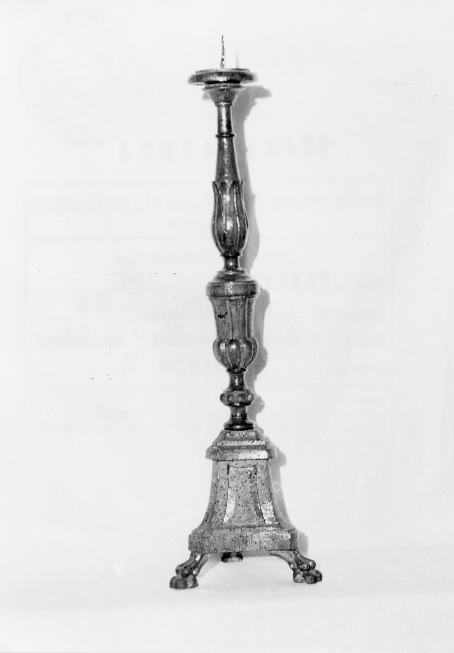 candeliere, serie - ambito abruzzese (fine/inizio secc. XVIII/ XIX)
